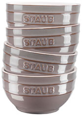 Staub Schüssel Set 4-tlg antik-grau Keramik