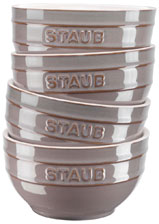 Staub Schüssel Set 4-tlg antik-grau Keramik