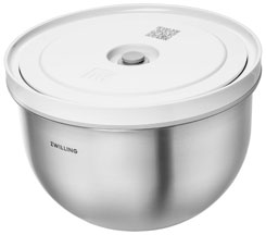 Fresh&Save vakuum bowl M stainless steel, silber