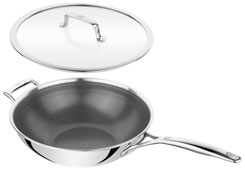 Zwilling Peak Wok Edelstahl 18/10, mit Glasdeckel