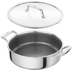 Zwilling Peak Servierpfanne Edelstahl 18/10, mit Glasdeckel