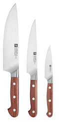 Zwilling Pro Wood Messerset 3-tlg. Kotibe, mahagonifarben