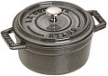 Staub Mini Cocotte round, cast-iron enameled, graphite grey