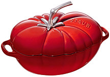 Staub Tomaten-Cocotte, Gusseisen emailliert, kirschrot