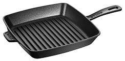 Staub grill square, black