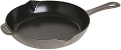 Staub frying pan with cast iron handle, graphite grey