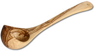 Soup ladle olive wood