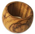 Serviette ring olive wood