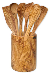 Quiver with 6 parts olive wood