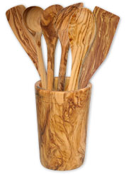 Quiver conical with 6 parts olive wood