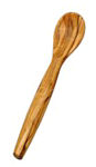 Salt spoon olive wood large