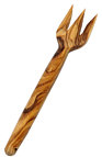 Antipasti fork large; olive wood