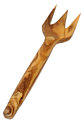 Antipasti fork small; olive wood