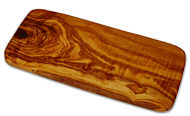 Snack board rounded olive wood