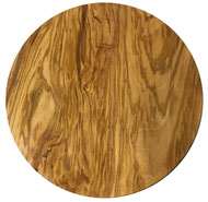 Plate round olive wood