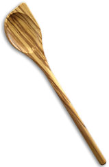 Spoon pointly olive wood, equal shape