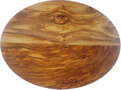 Cutting board, magnetic saucer oval olive wood