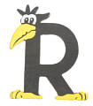 Letter "Raven" R