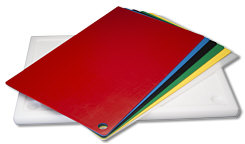 Set Top Board HACCP mit 6 farbigen Schneid-/Hackauflagen