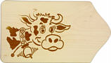 Breakfast board cow