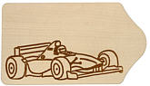 Breakfast board racing car