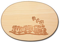 Schinkenteller oval Lokomotive