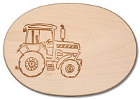 Schinkenteller oval Traktor