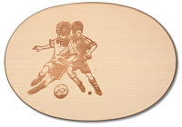 Schinkenteller oval 2 Fußballer