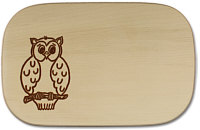 Board rectangular owl