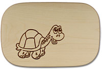 Board rectangular little turtle