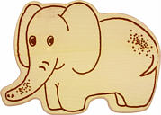 Animal-motive-board elephant