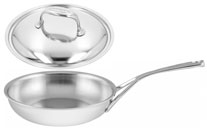 Demeyere Bratpfanne Proline, geschlossener Rand, mit Edelstahldeckel