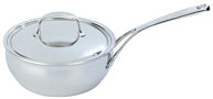 Conical sauteuse with lid Atlantis, closed edge