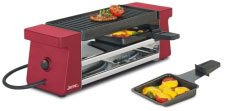 Raclette 2 Compact rot mit Alu-Grillplatte