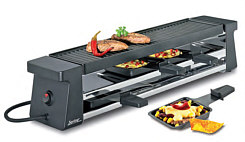 Raclette 4 Compact black with aluminium grill plate