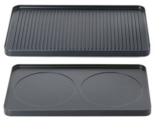 Raclette 8 aluminium grill plate Classic (grill/crêpes)