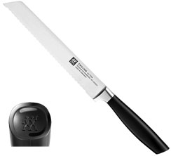 Zwilling All * Star Bread knife, serrated edge, handle logo black