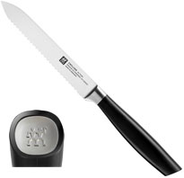 Zwilling All * Star Utility knife, serrated edge, handle logo silver