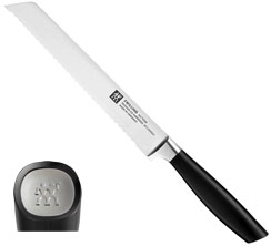 Zwilling All * Star Bread knife, serrated edge, handle logo silver