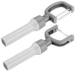 Zwilling Z-Cut 2-in1 Sparschäler grau, ABS, drehbar