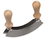 Mincing-knife inox with 2 blades