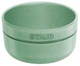 Staub Dining Line Schüssel salbei-grün, Keramik