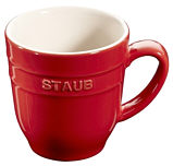 Staub cup cherry red ceramic