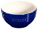 Staub mixing bowl dark blue ceramic
