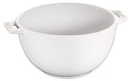Staub salad bowl white ceramic