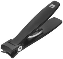 Twinox nail clipper stainless steel, diamond-like carbon black