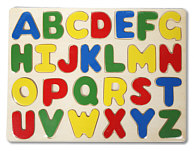 Steckpuzzle Buchstaben