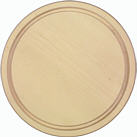 Ham-plate round with groove maple