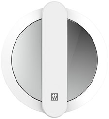 Twinox makeup mirror with LED, metal white