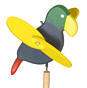 Mini wind game "parrot" with stick